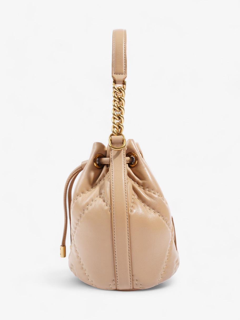 Marc Jacobs Quilted Bucket Bag Camel Leather Image 3