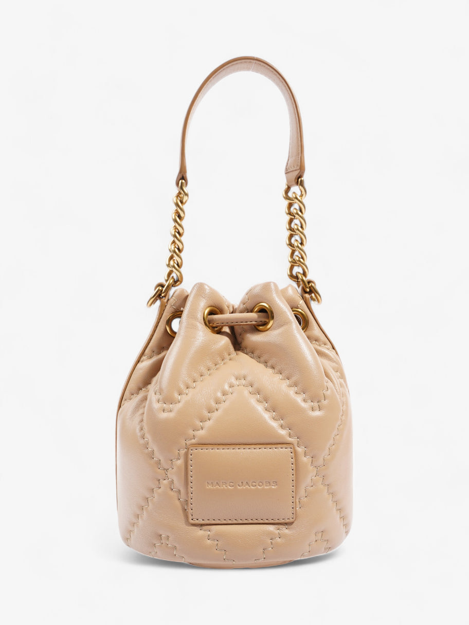 Marc Jacobs Quilted Bucket Bag Camel Leather Image 4