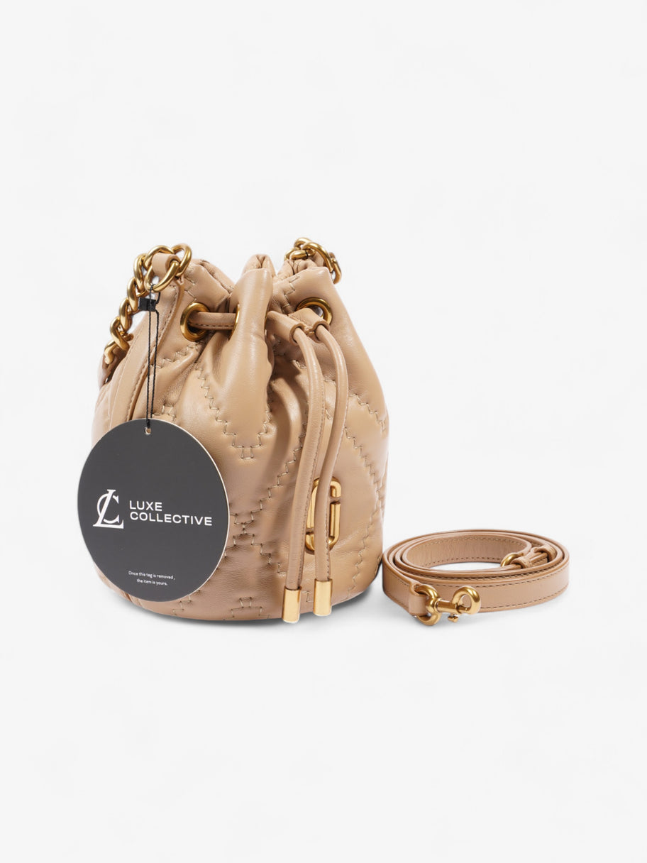 Marc Jacobs Quilted Bucket Bag Camel Leather Image 8