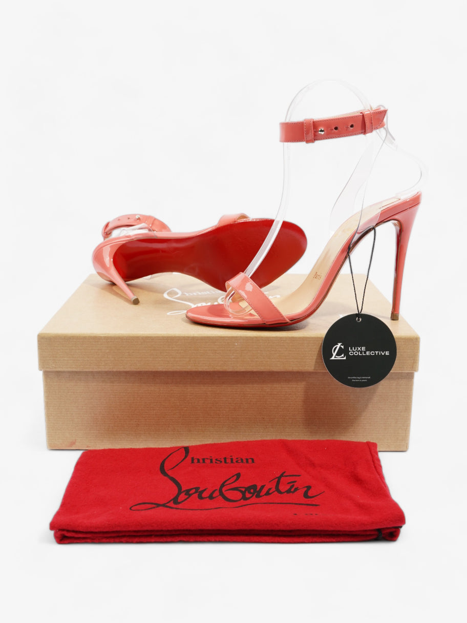 Christian Louboutin Jonatina Heels 100 Coral Patent Leather EU 36.5 UK 3.5 Image 11