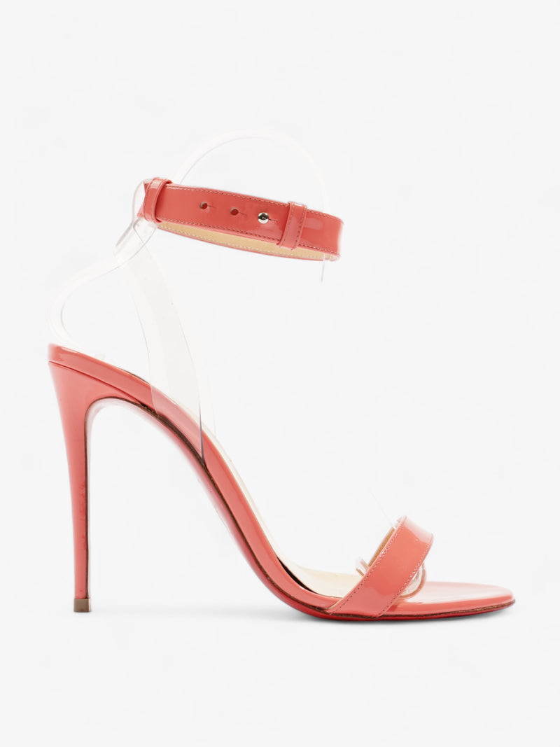  Christian Louboutin Jonatina Heels 100 Coral Patent Leather EU 36.5 UK 3.5