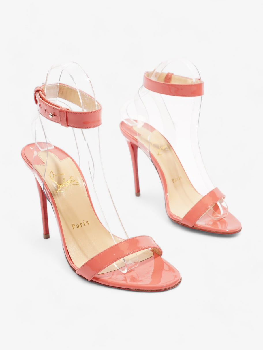 Christian Louboutin Jonatina Heels 100 Coral Patent Leather EU 36.5 UK 3.5 Image 2