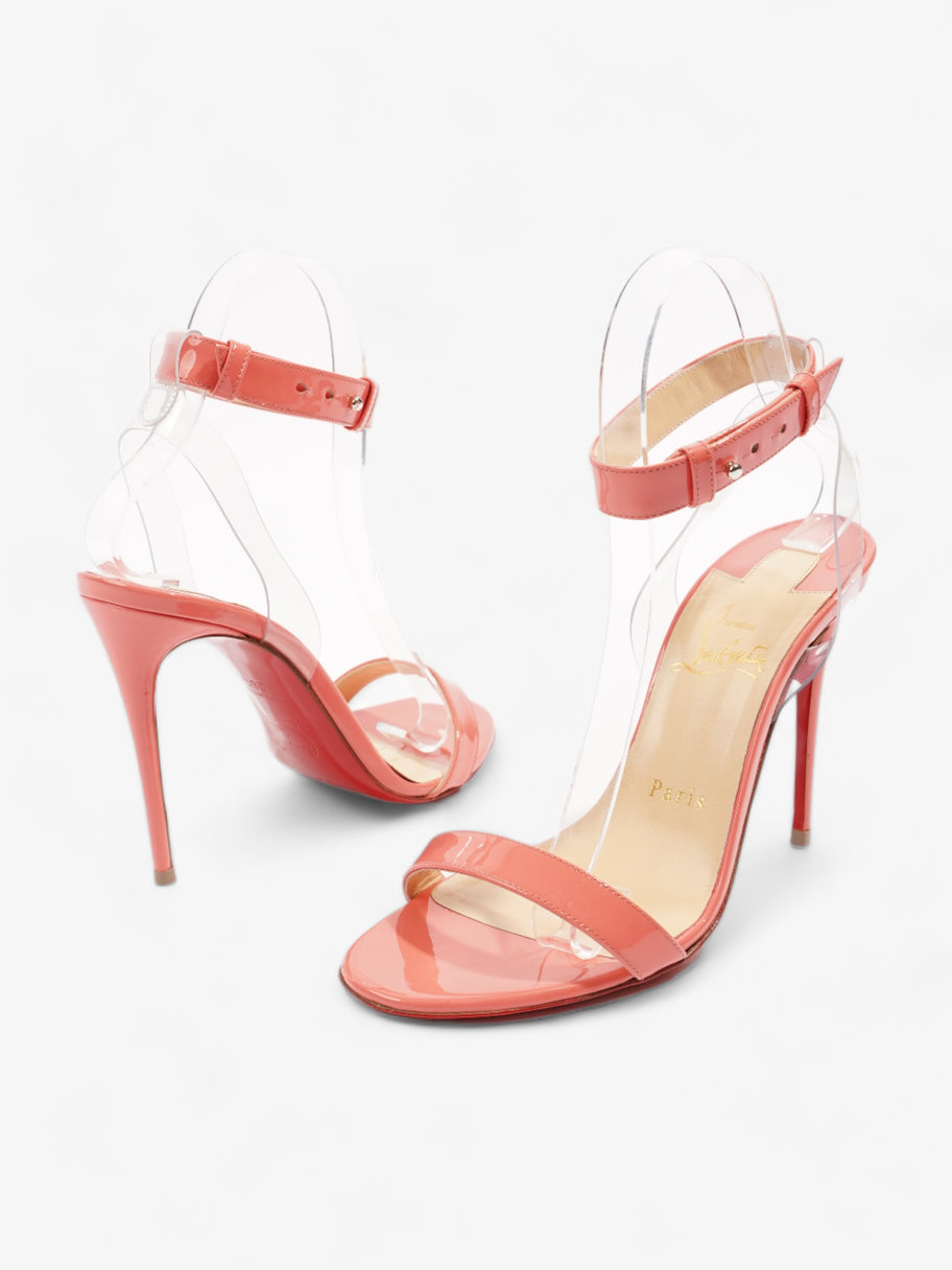 Christian Louboutin Jonatina Heels 100 Coral Patent Leather EU 36.5 UK 3.5 Image 8