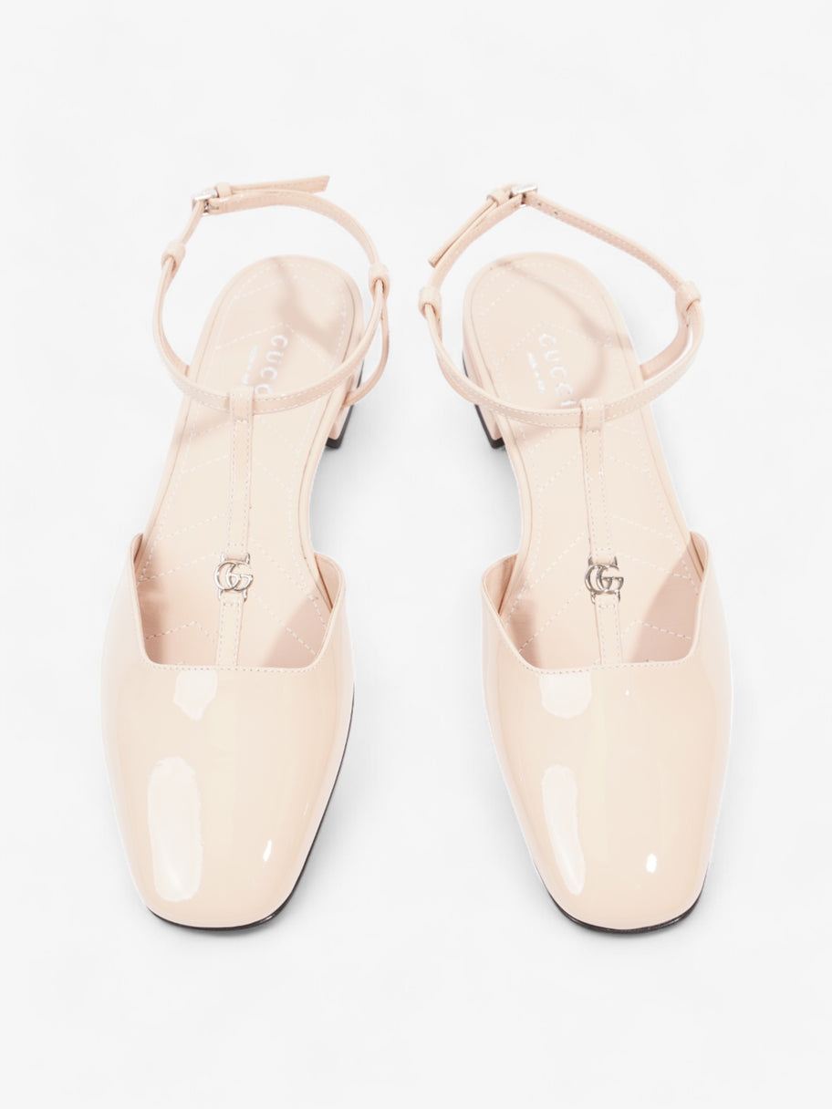 Gucci GG Slingback Pumps  Nude Patent Leather EU 37 UK 4 Image 8