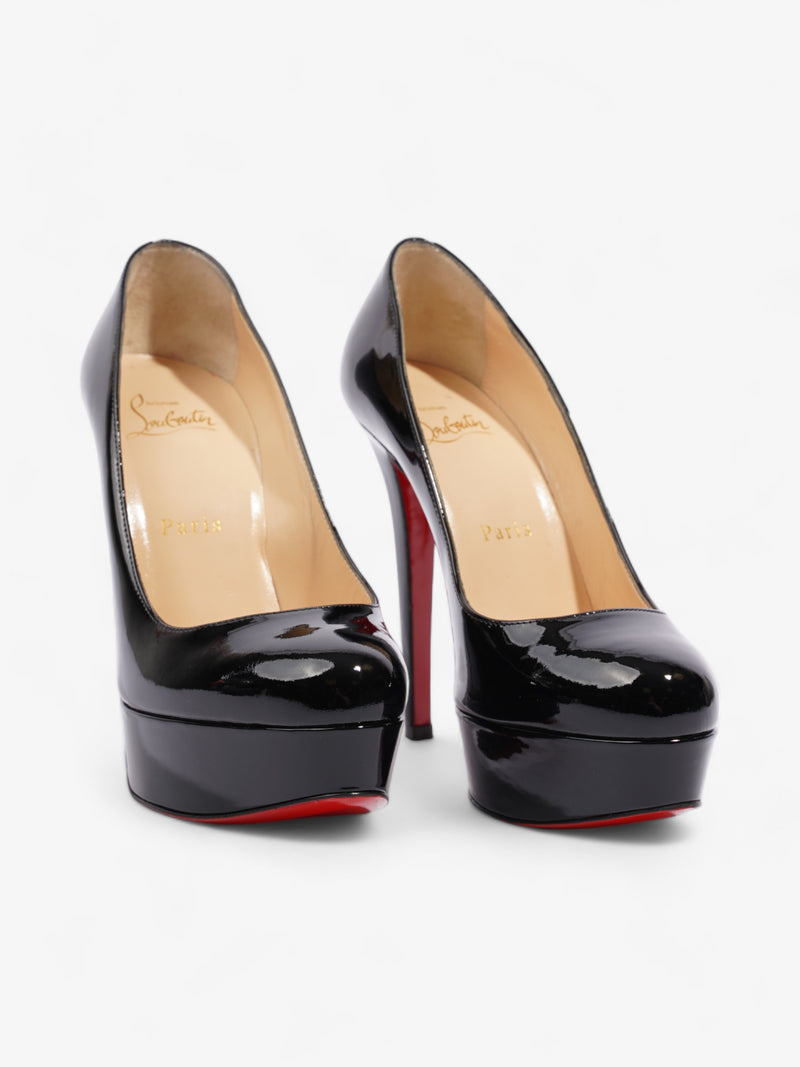  Christian Louboutin Bianca 140mm Black Patent Leather EU 36 UK 3