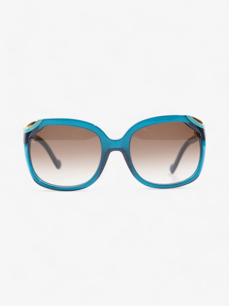  Ivy Cat Sunglasses Petrole Blue / Gold Acetate 140mm