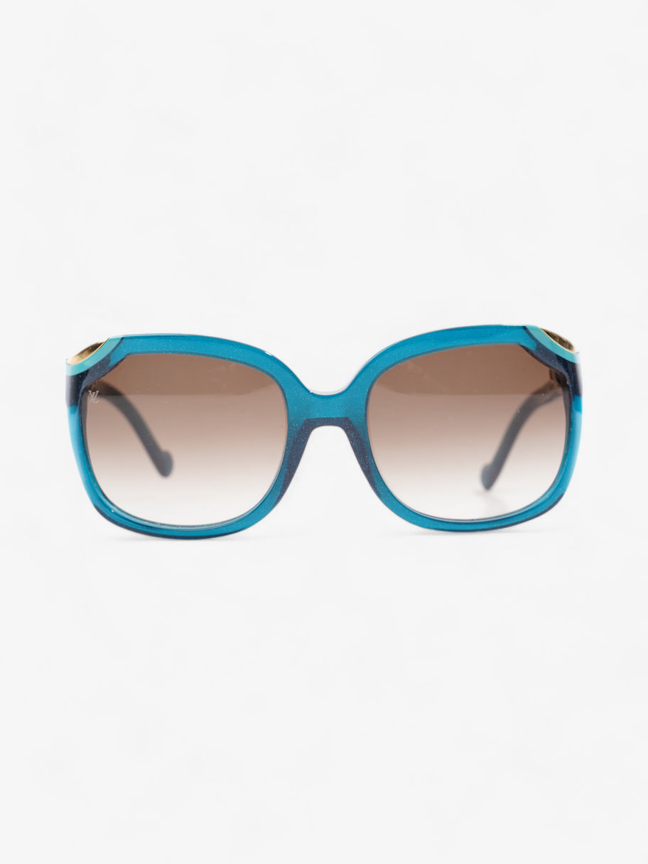 Ivy Cat Sunglasses Petrole Blue / Gold Acetate 140mm Image 1