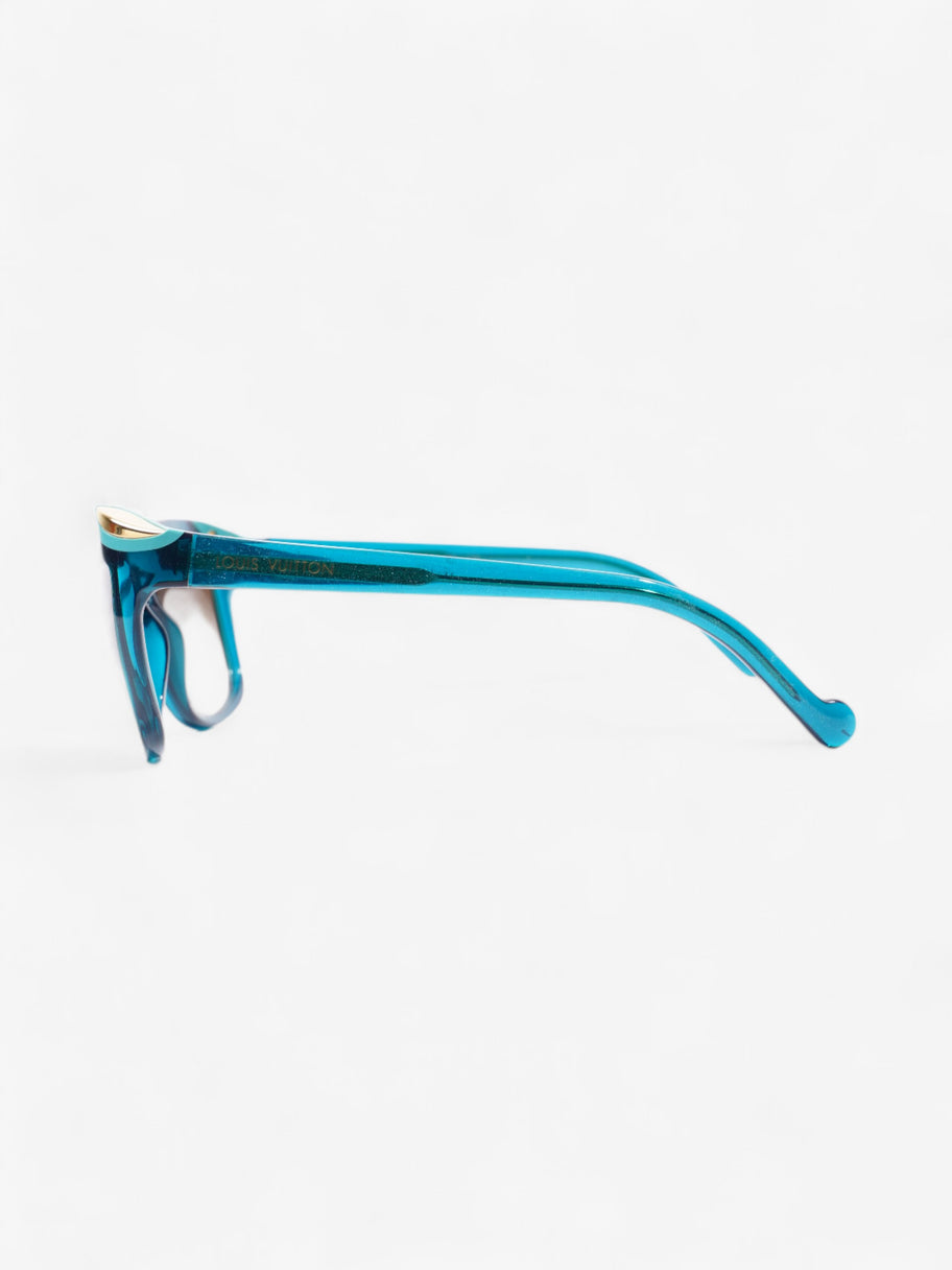 Ivy Cat Sunglasses Petrole Blue / Gold Acetate 140mm Image 2