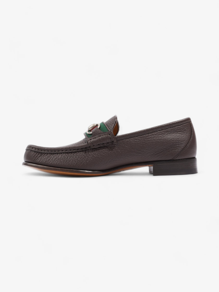 Gucci Horsebit Loafers Brown / Green / Red Leather EU 40.5 UK 6.5 Image 3