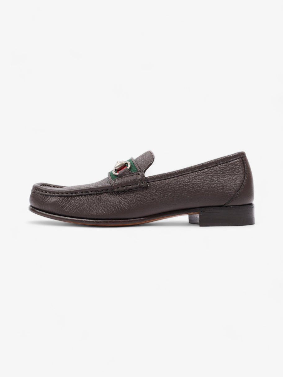 Gucci Horsebit Loafers Brown / Green / Red Leather EU 40.5 UK 6.5 Image 5