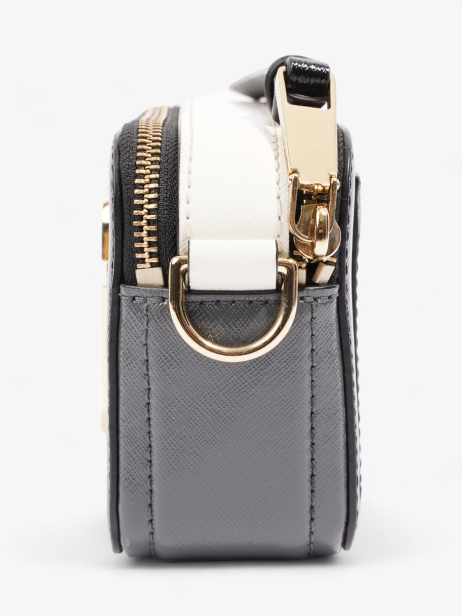 Marc Jacobs The Snapshot Black / Grey / White Saffiano Leather Image 3