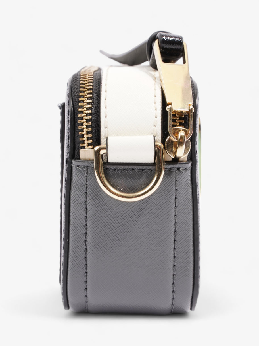 Marc Jacobs The Snapshot Black / Grey / White Saffiano Leather Image 5