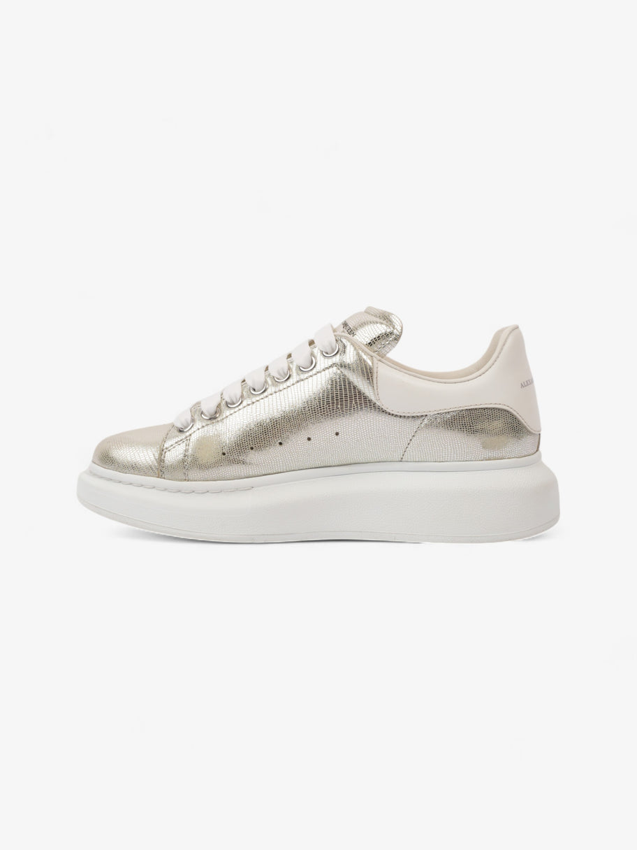 Alexander McQueen Oversized Sneakers Silver / White Tab Lizard EU 38.5 UK 5.5 Image 3