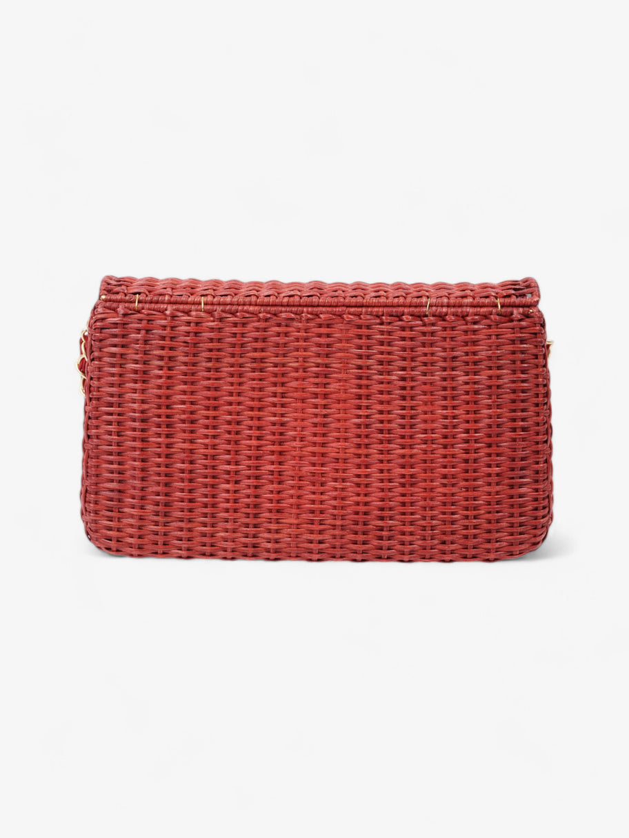 Chanel Classic Flap Red Wicker Image 4