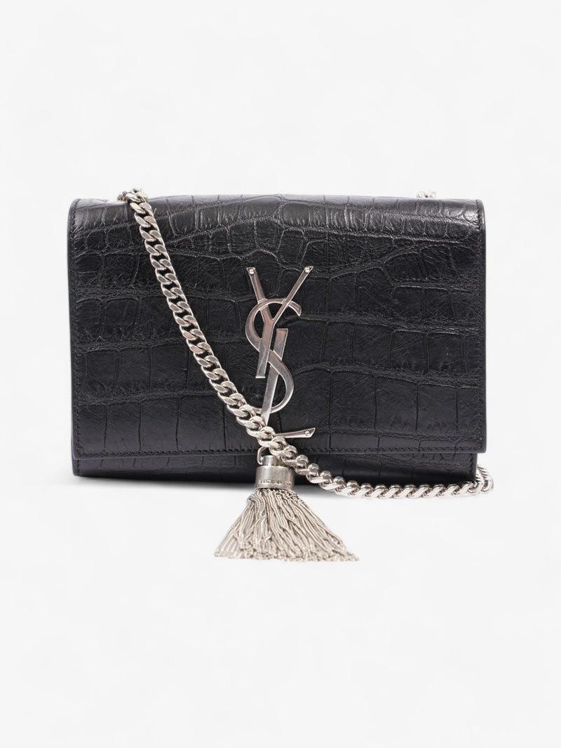  Saint Laurent Kate Tassel Bag Black Calfskin Leather Small