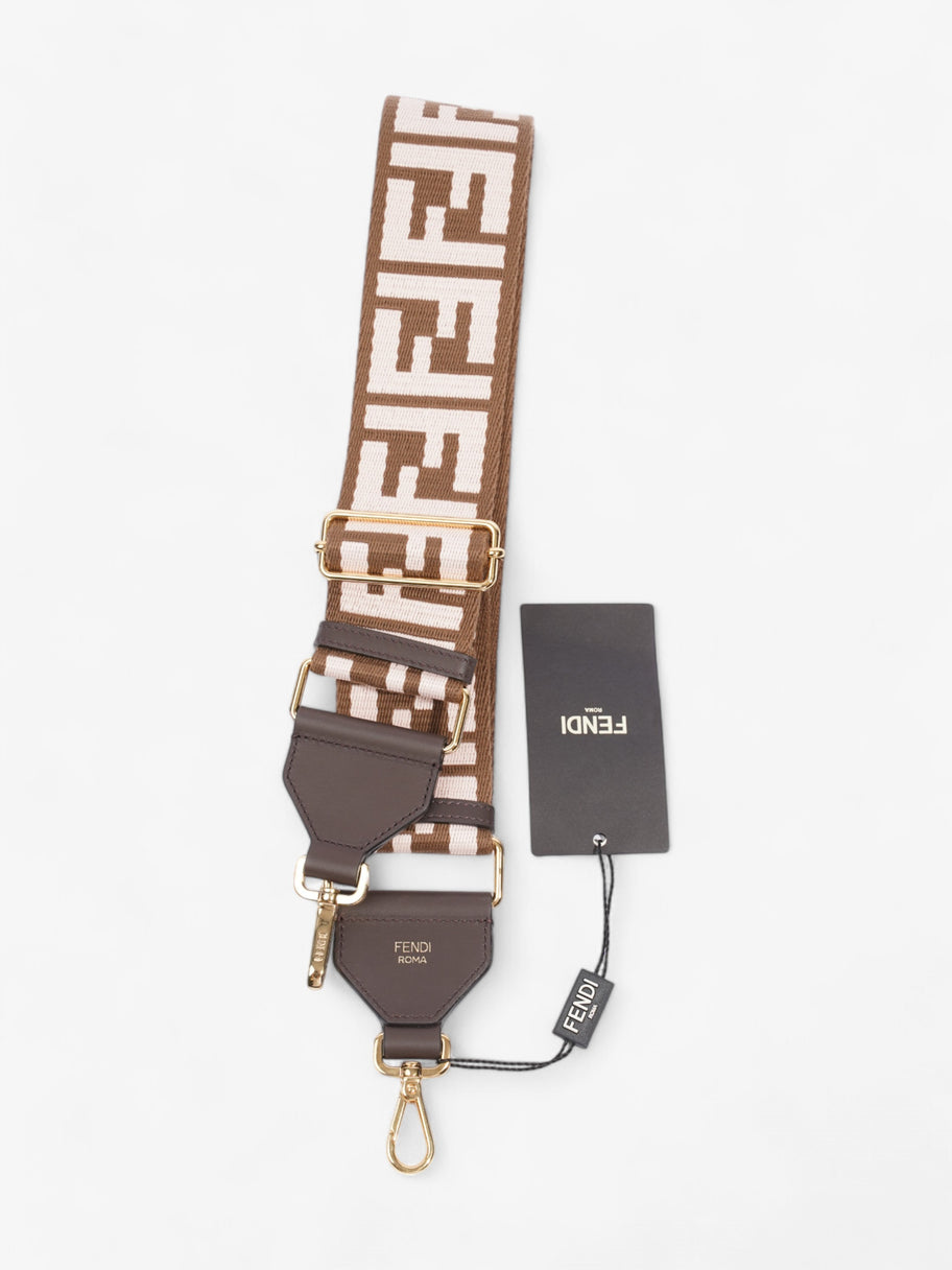 Fendi Strap You Brown / Light Pink / Gold Canvas Image 1