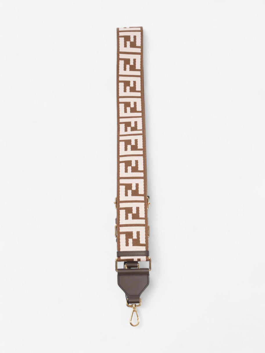 Fendi Strap You Brown / Light Pink / Gold Canvas Image 4