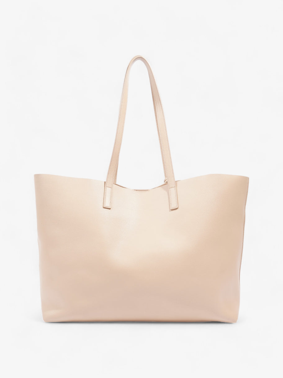 Saint Laurent Shopping Tote Dark Beige Leather East West Image 4