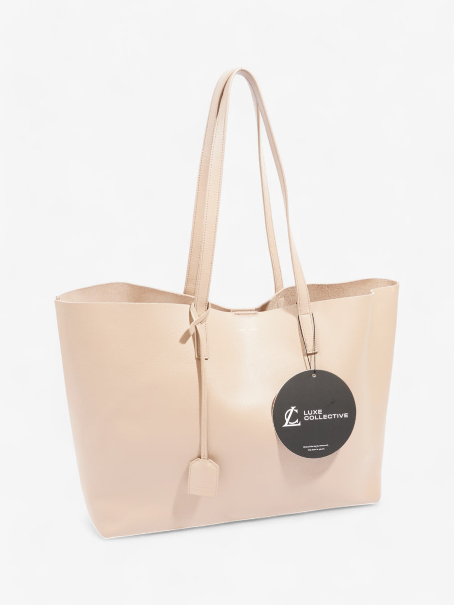 Saint Laurent Shopping Tote Dark Beige Leather East West Image 9