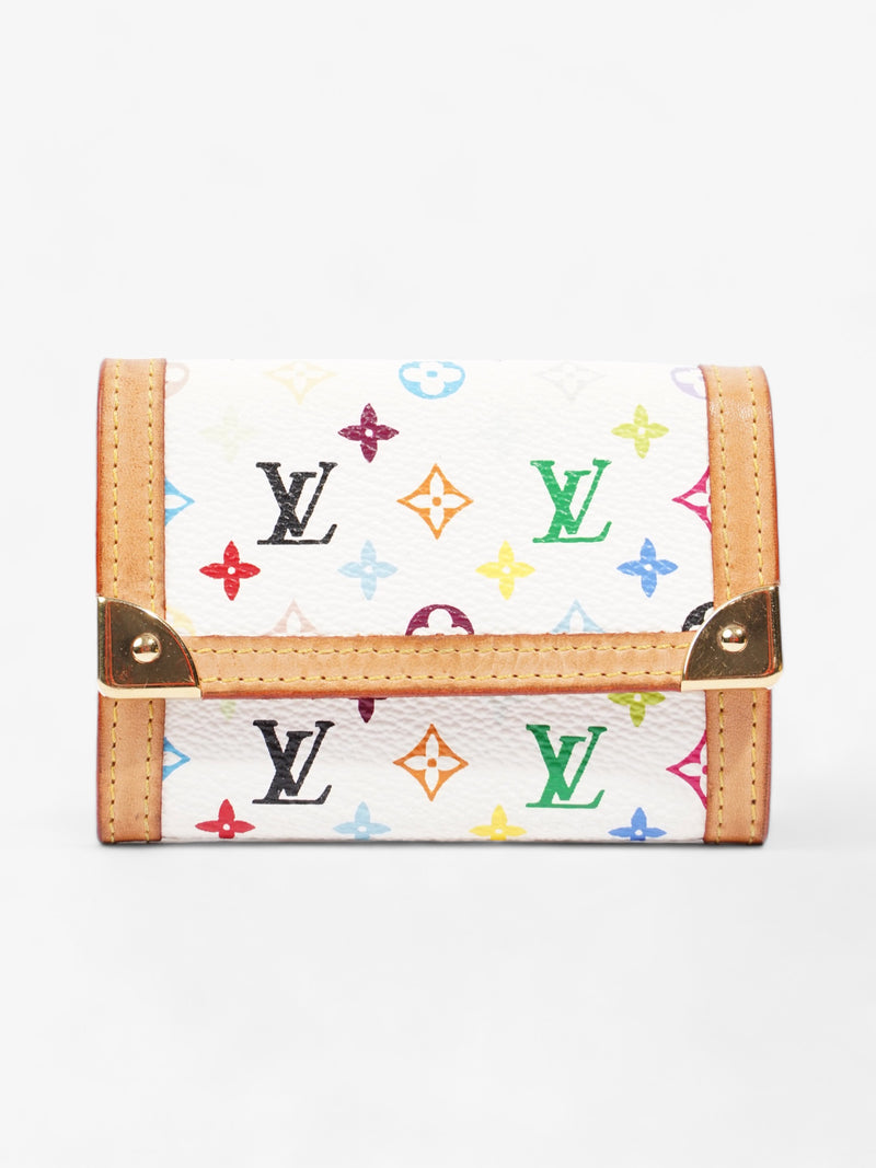  Murakami Wallet White Multicoloured Monogram Leather