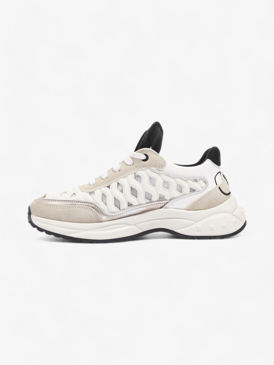 Valentino Ready Go Runner White / Black / Rose Gold Fabric EU 37.5 UK 4.5 Image 3