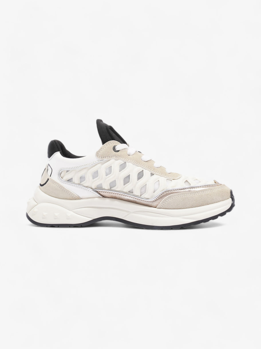 Valentino Ready Go Runner White / Black / Rose Gold Fabric EU 37.5 UK 4.5 Image 4