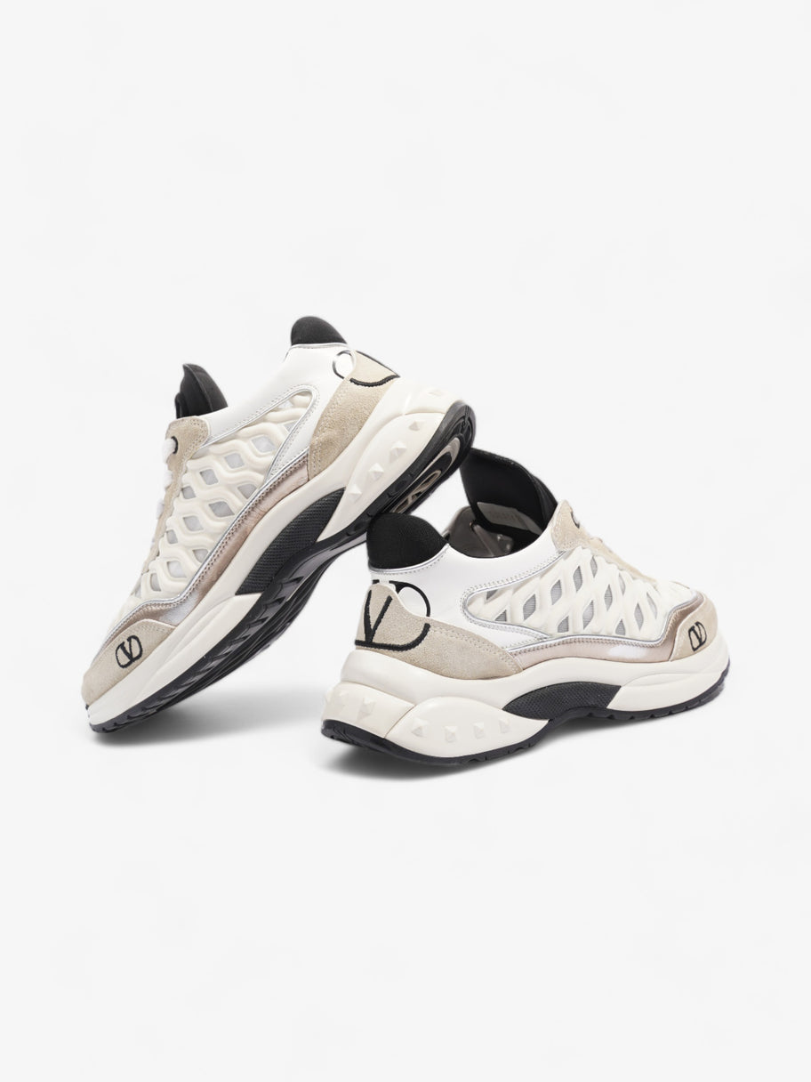 Valentino Ready Go Runner White / Black / Rose Gold Fabric EU 37.5 UK 4.5 Image 9