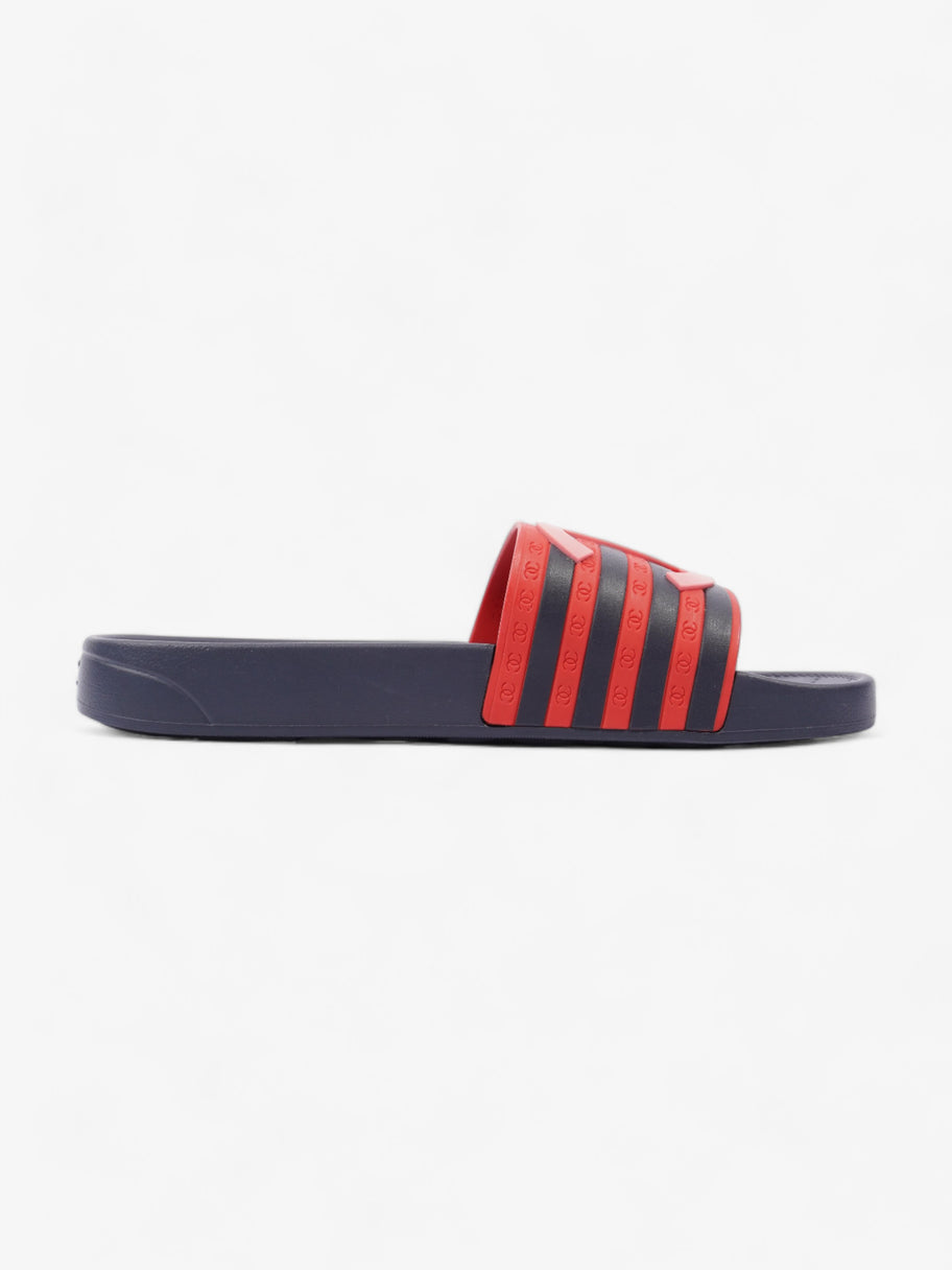 CC Flat Slides Red / Pink / Blue Rubber EU 36 UK 3 Image 4