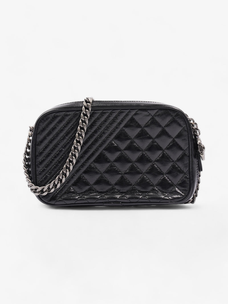  Chanel Coco Boy Camera Bag Black Calfskin Leather