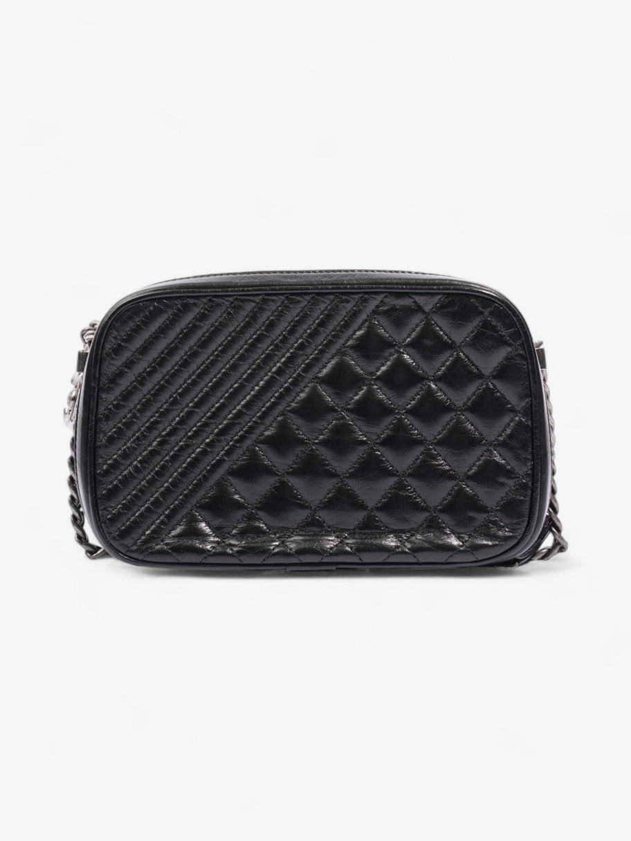 Chanel Coco Boy Camera Bag Black Calfskin Leather Image 4