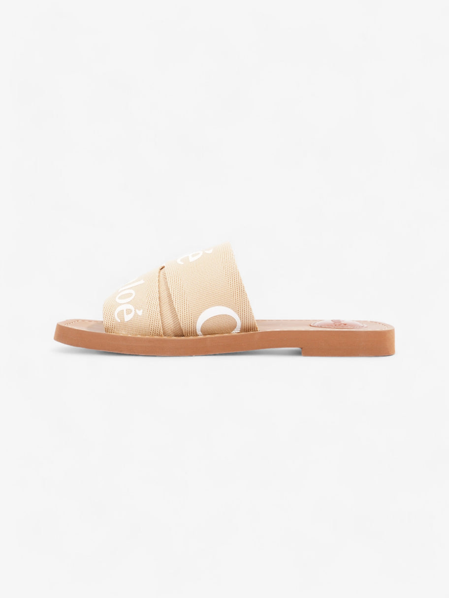 Chloe Woody Slides Soft Tan Canvas EU 36 UK 3 Image 3