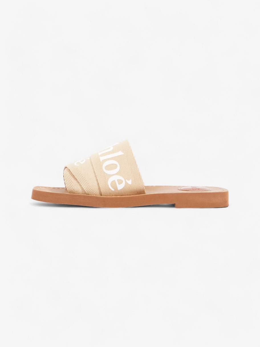 Chloe Woody Slides Soft Tan Canvas EU 36 UK 3 Image 5