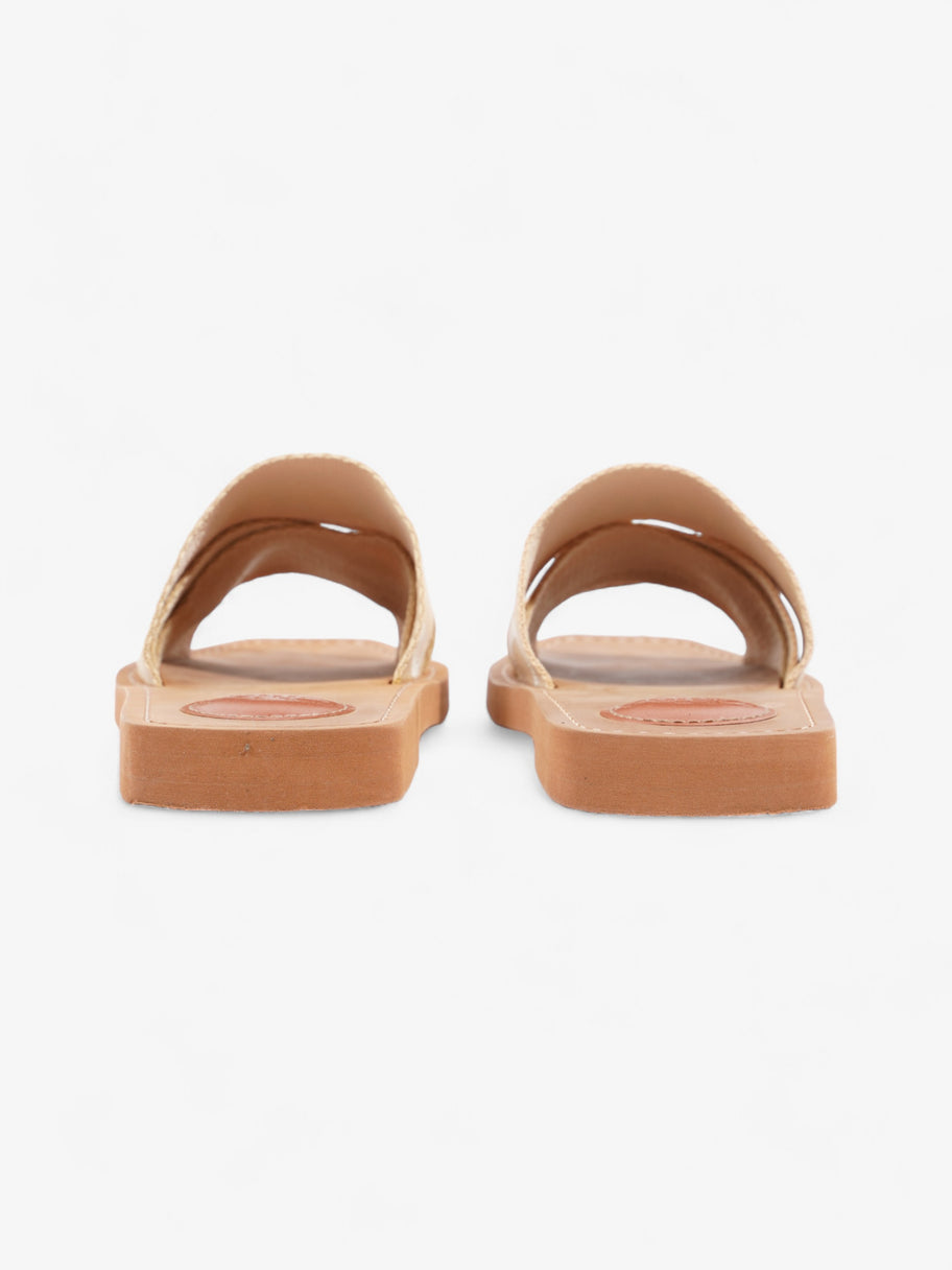 Chloe Woody Slides Soft Tan Canvas EU 36 UK 3 Image 6