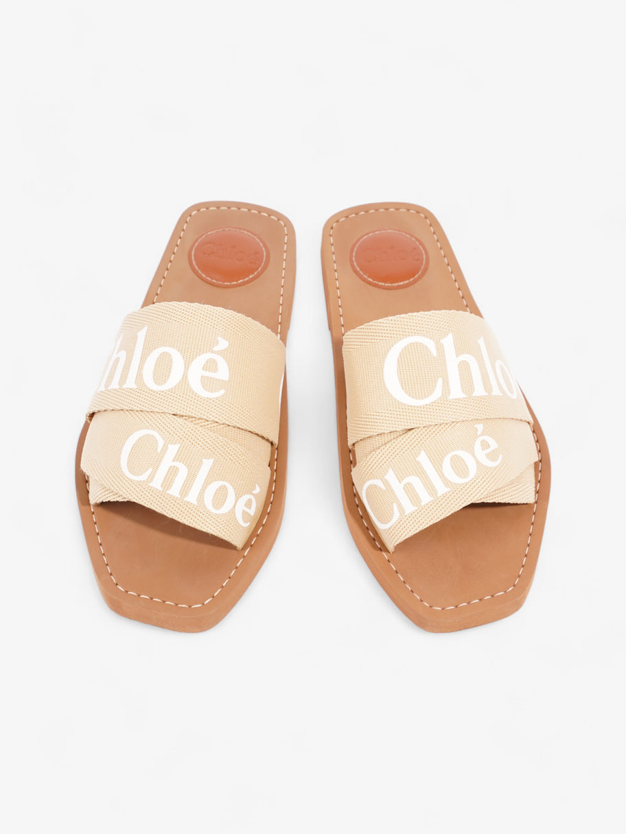 Chloe Woody Slides Soft Tan Canvas EU 36 UK 3 Image 8