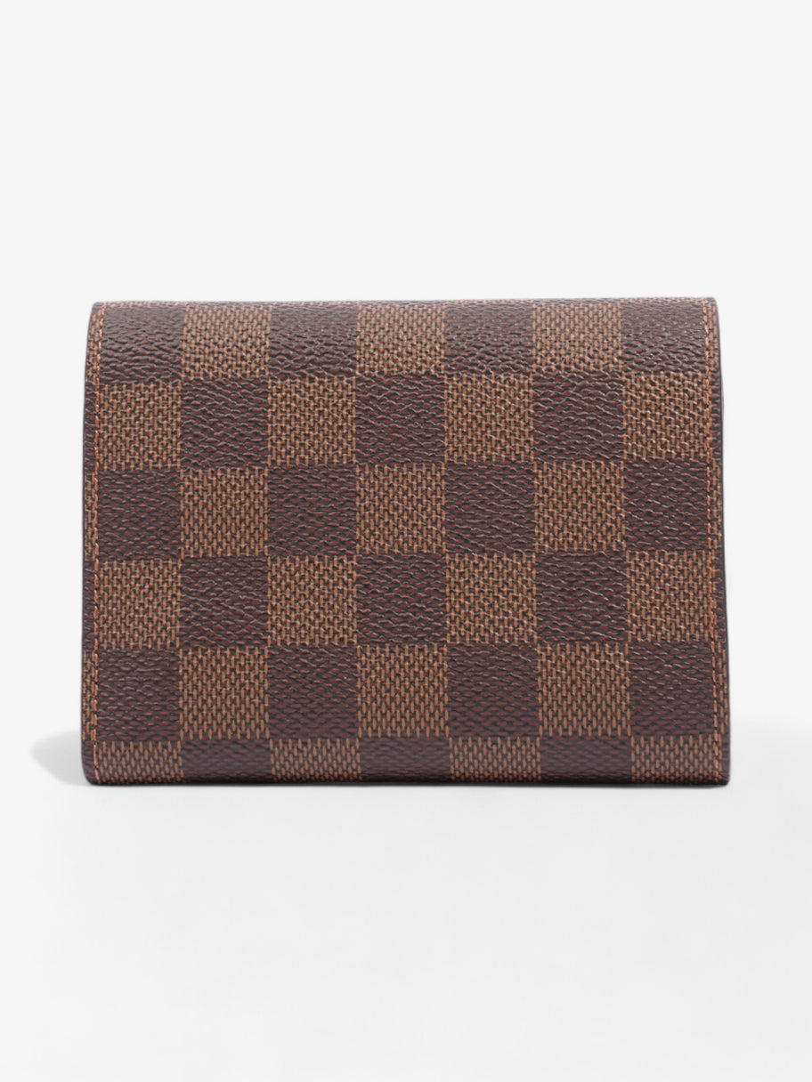 Louis Vuitton Victorine Wallet Damier Ebene / Red Coated Canvas Image 2