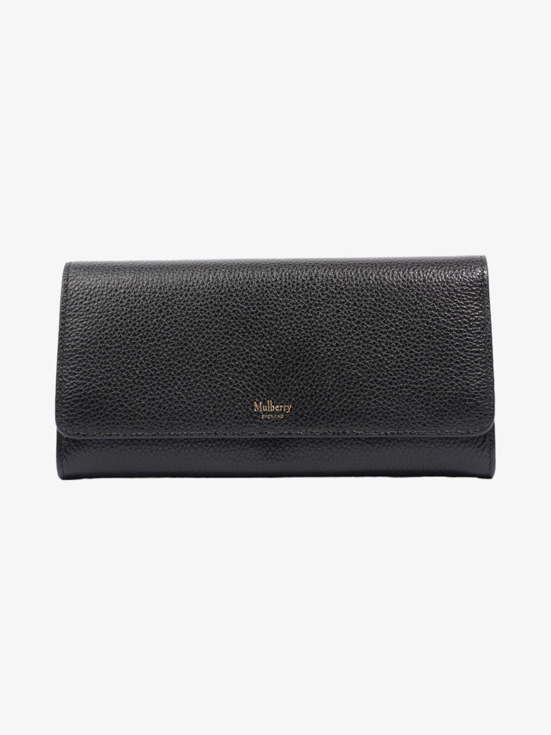  Mulberry Continental Wallet Black Leather