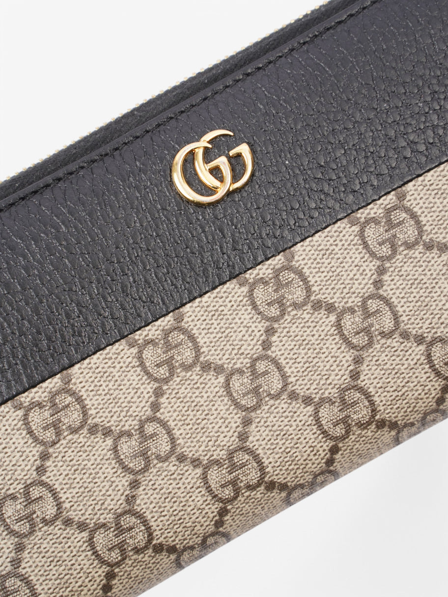 Gucci Marmont Wallet Beige  / Navy Coated Canvas Image 3