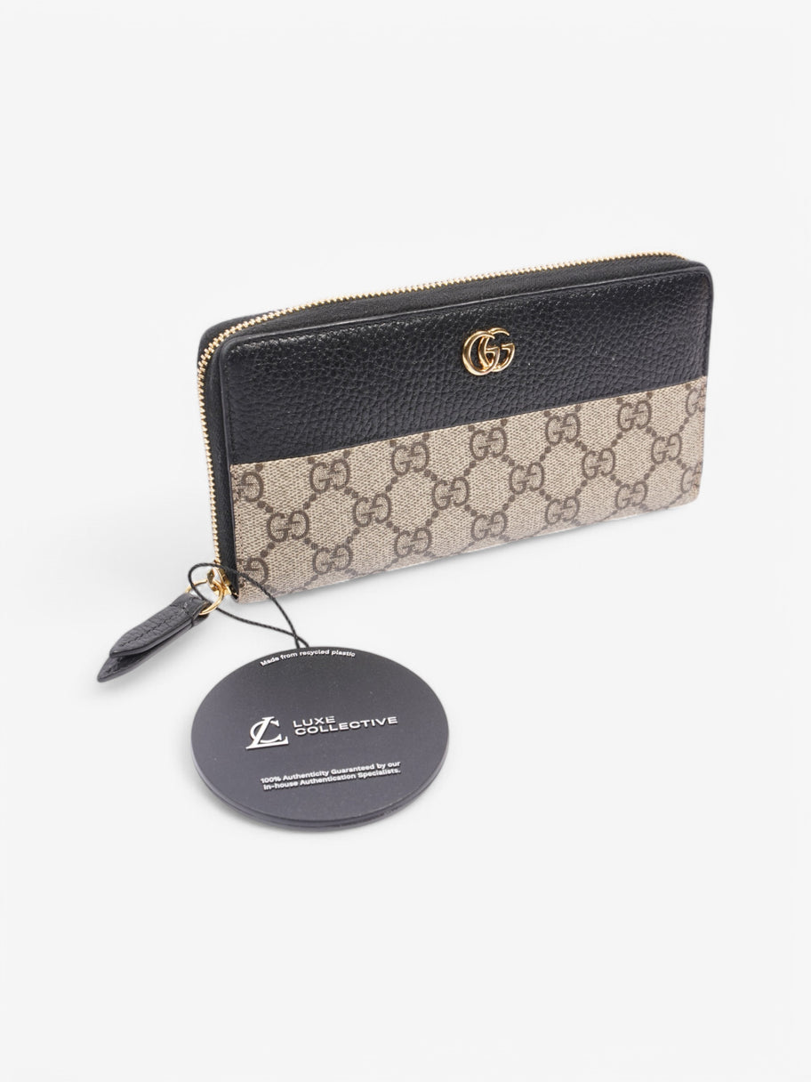 Gucci Marmont Wallet Beige  / Navy Coated Canvas Image 6