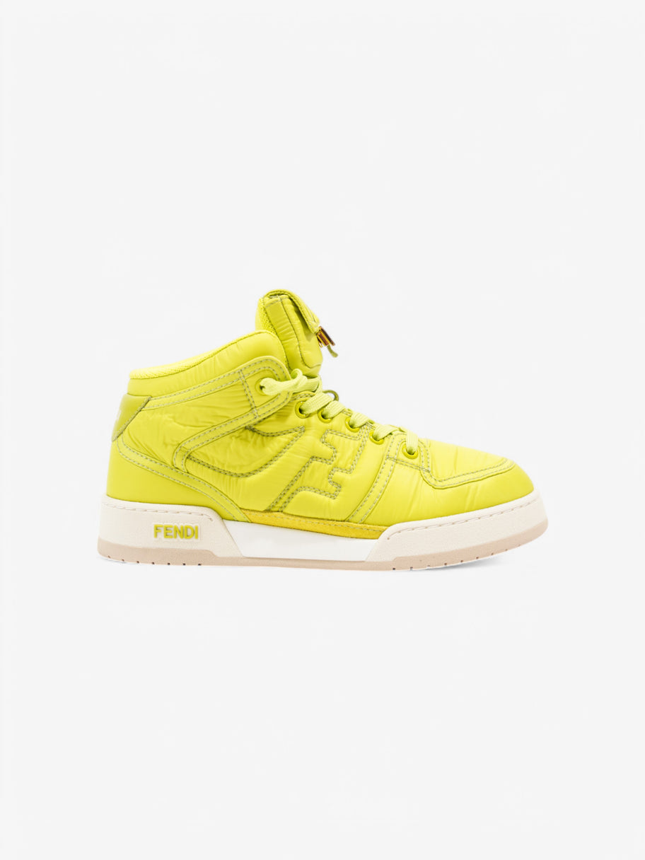 Fendi Match Trainers Lime Nylon EU 37 UK 4 Image 1