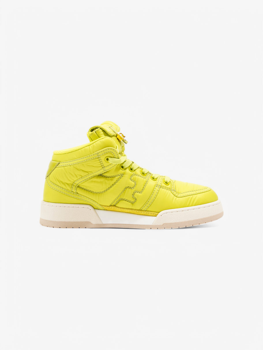 Fendi Match Trainers Lime Nylon EU 37 UK 4 Image 4