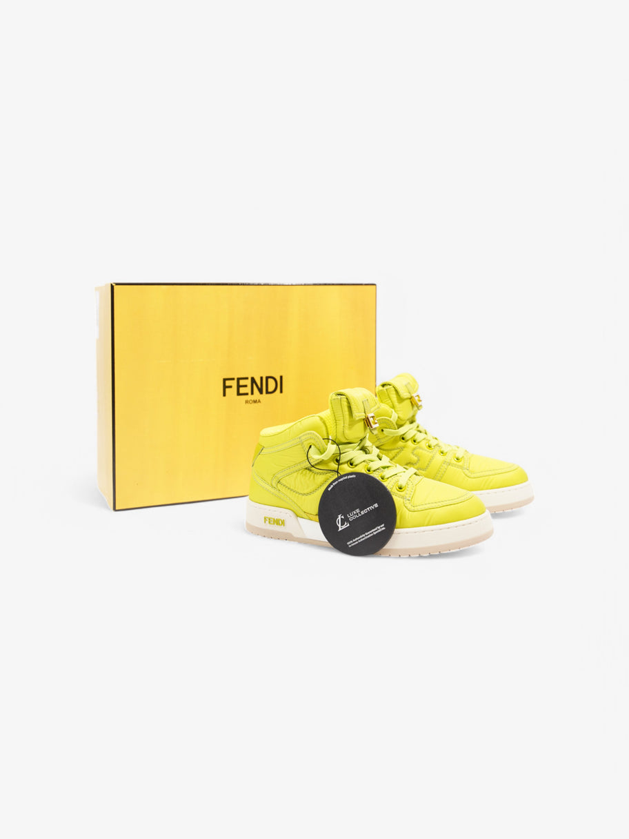 Fendi Match Trainers Lime Nylon EU 37 UK 4 Image 8