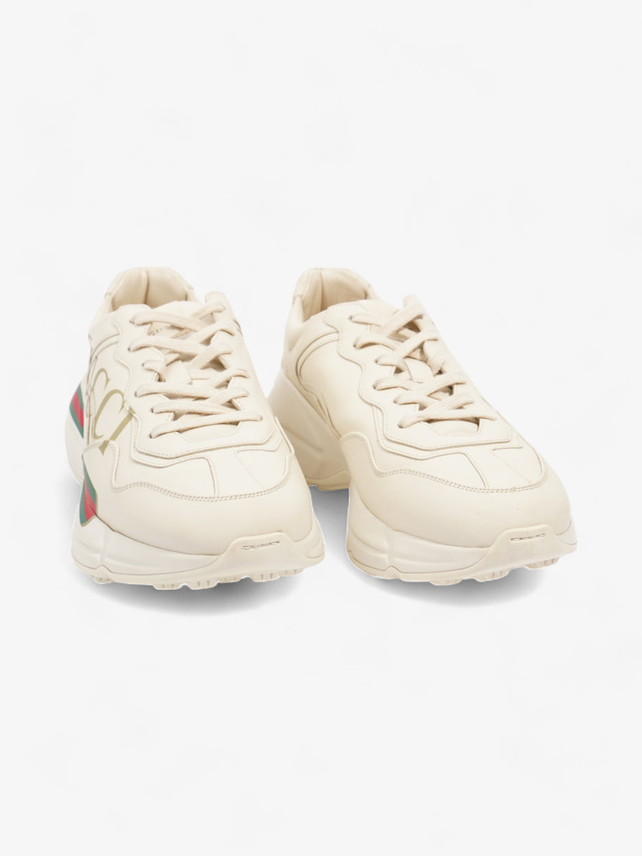 Gucci Rhyton Sneaker Ivory Leather EU 40 UK 7 Image 2