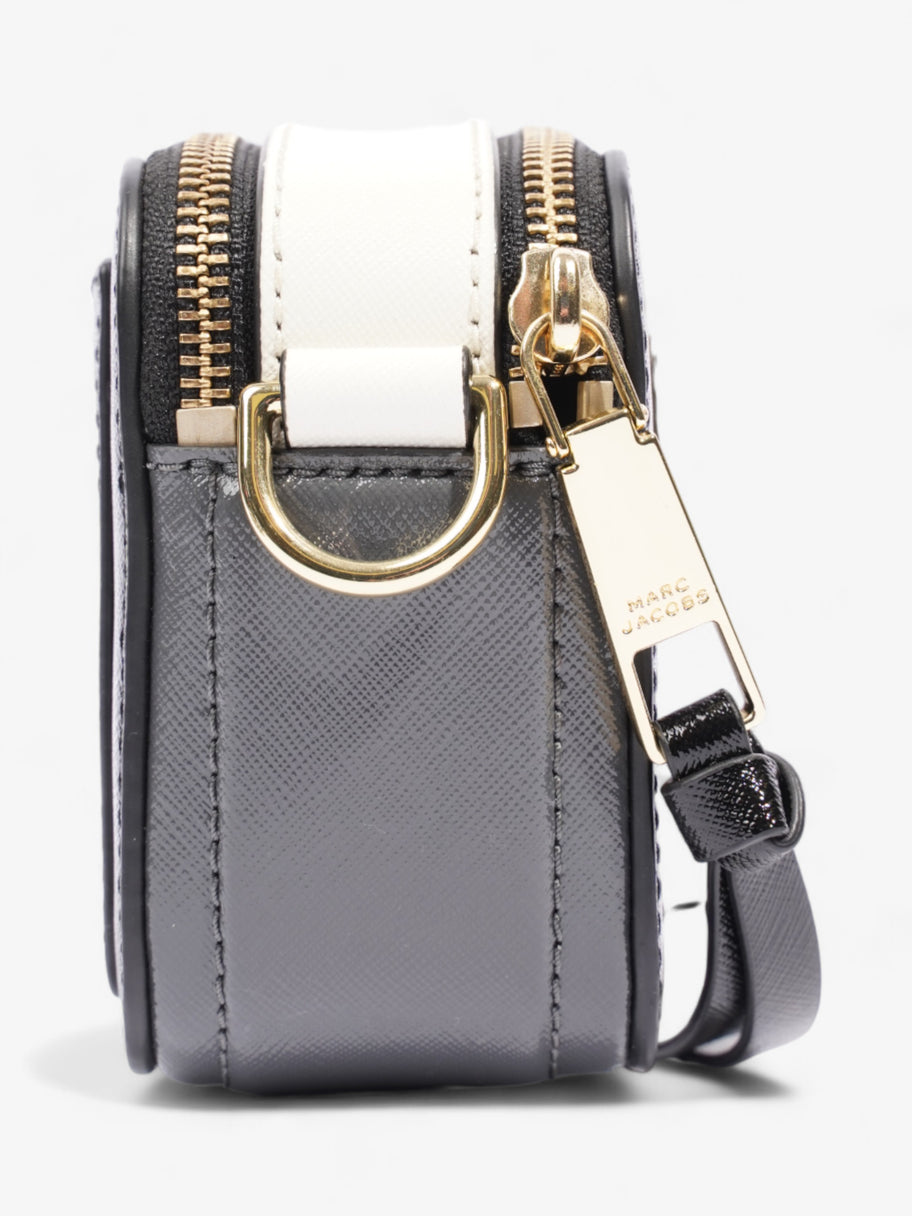 Marc Jacobs Snapshot Black / Grey / Cream Saffiano Leather Image 5