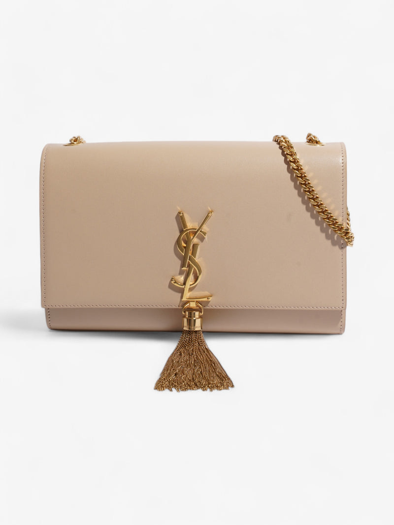  Saint Laurent Kate Tassel Bag Beige Calfskin Leather Medium