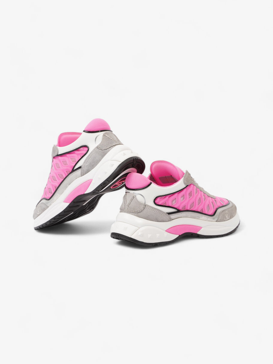 Valentino V Logo Sneakers Pink / Grey / White Neoprene EU 36 UK 3 Image 9