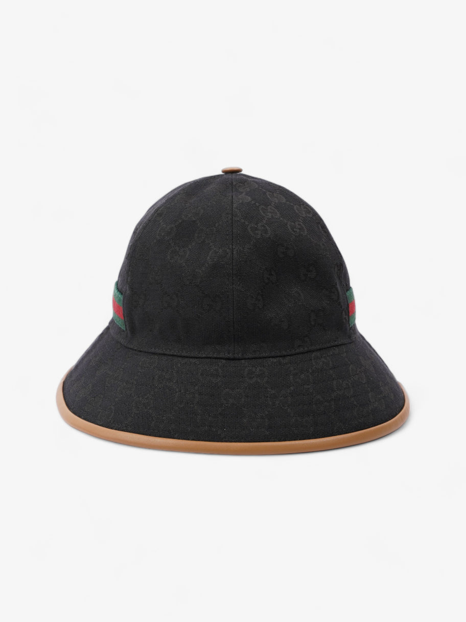 Gucci GG Sport Bucket Hat Black Canvas M Image 1