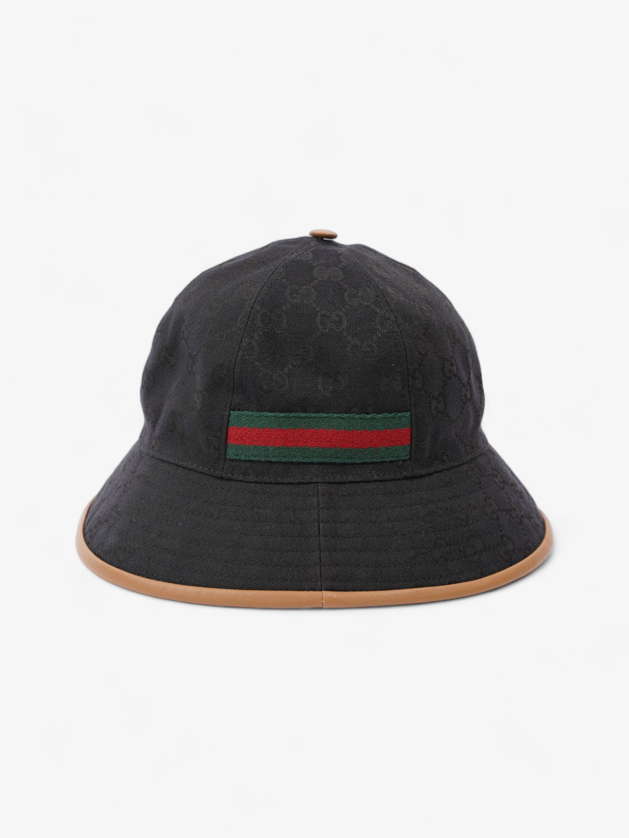 Gucci GG Sport Bucket Hat Black Canvas M Image 4