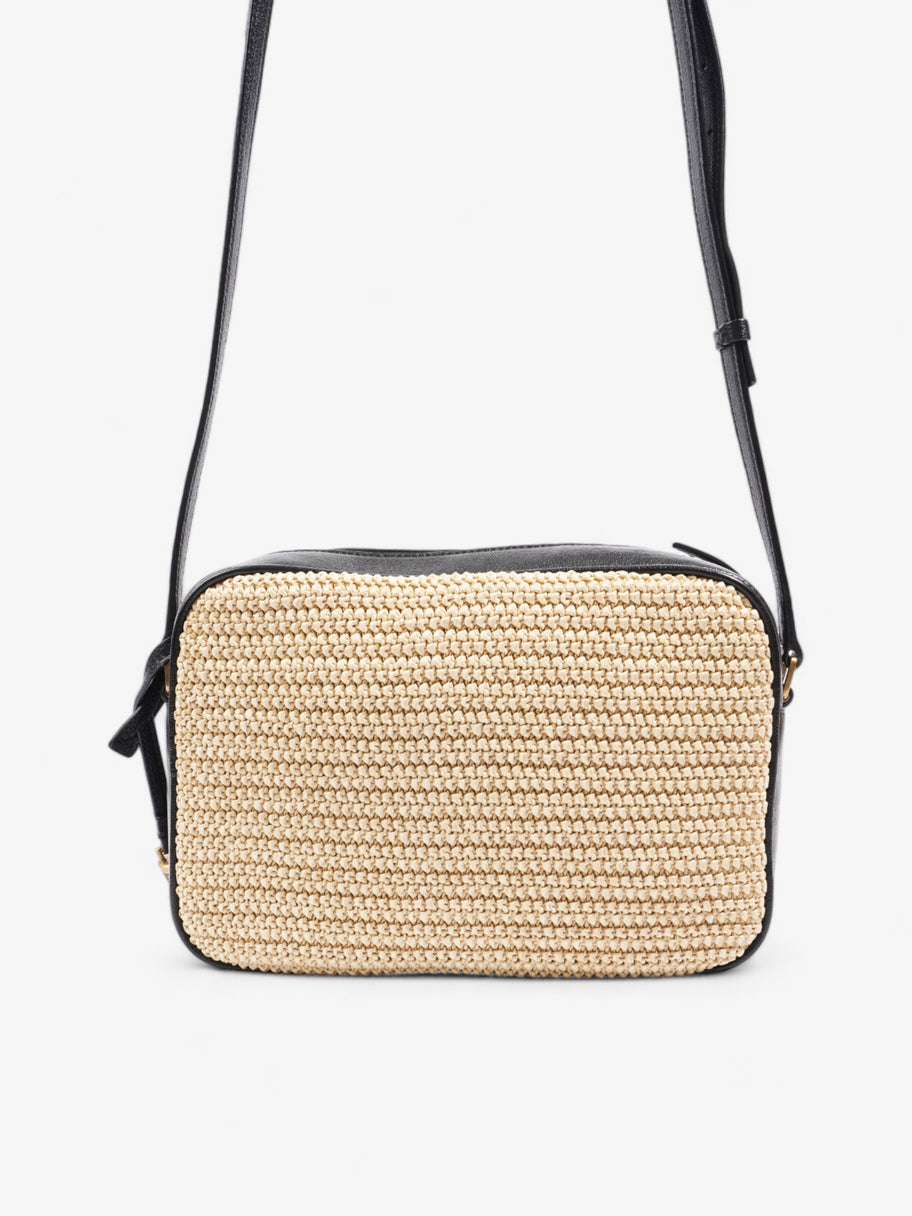 Saint Laurent Lou Camera Natural / Black Raffia Image 4