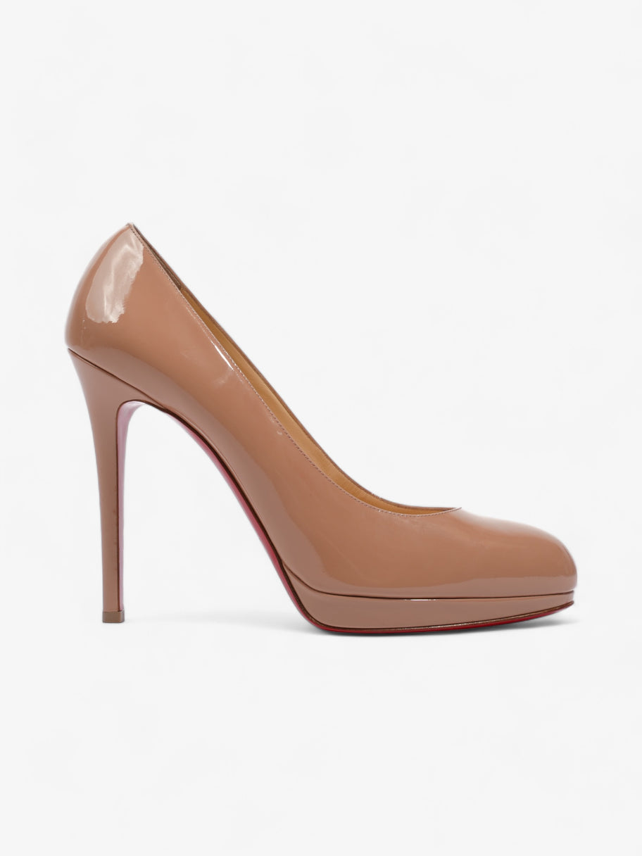 Christian Louboutin New Simple Pump Heels 120 Nude Patent Leather EU 41 UK 8 Image 1