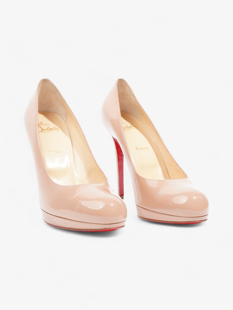 Christian Louboutin New Simple Pump Heels 120 Nude Patent Leather EU 41 UK 8 Image 2